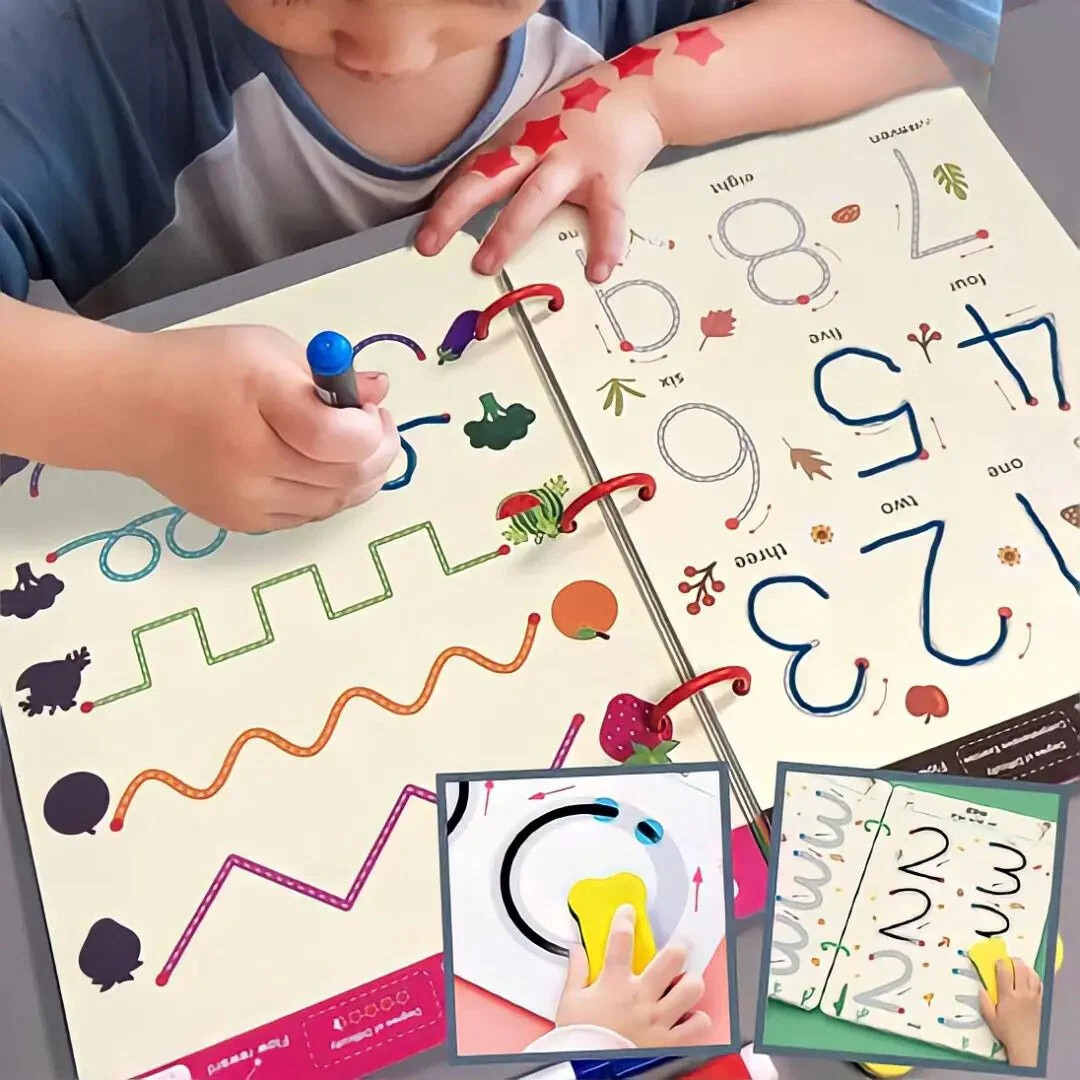 Reusable writing practice notebook