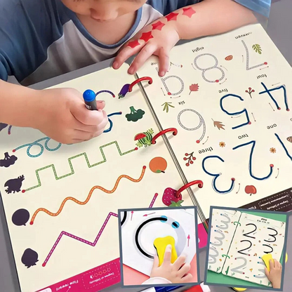 Reusable writing practice notebook